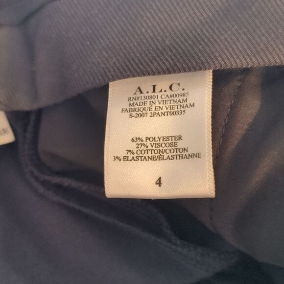 A.L.C Conway Front Slit Pants Navy - Picture 8 of 13